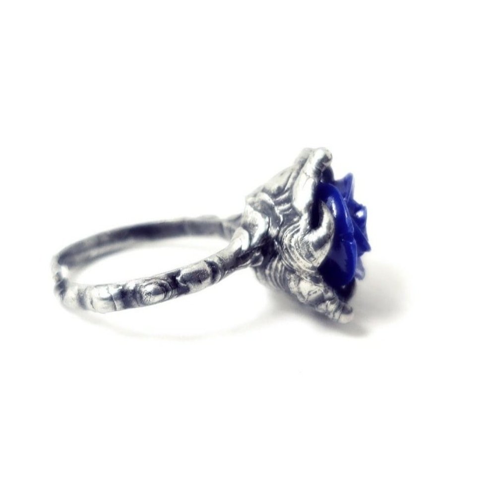 Blue rose ring - Picture 6 of 12
